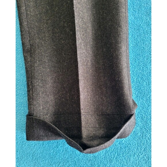 SuitSupply Flannel Trousers Men's Size 30 X 28 Gray Wool Flat Front Dress Pants - Picture 7 of 16